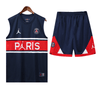 חליפת כדורגל גופייה אימונית פריז כחול/אדום-Strikers