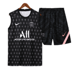 חליפת כדורגל גופייה אימונית פריז שחורה מספרים-Strikers